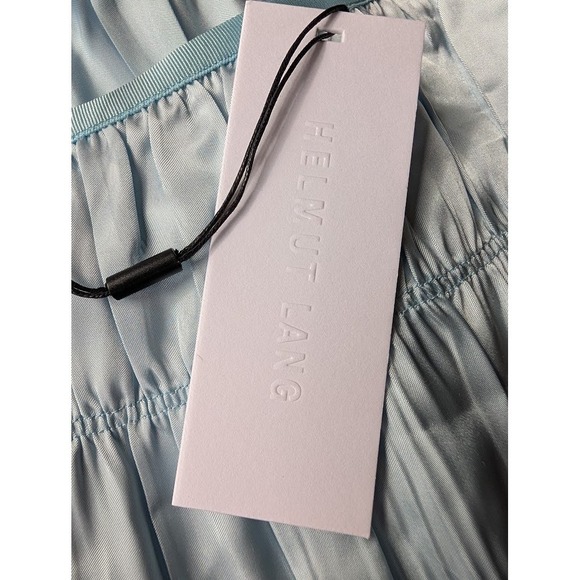 HELMUT LANG Ruched Slip Skirt Lais Color‎ Viscose Midi Skirt Size 8 - Picture 6 of 7